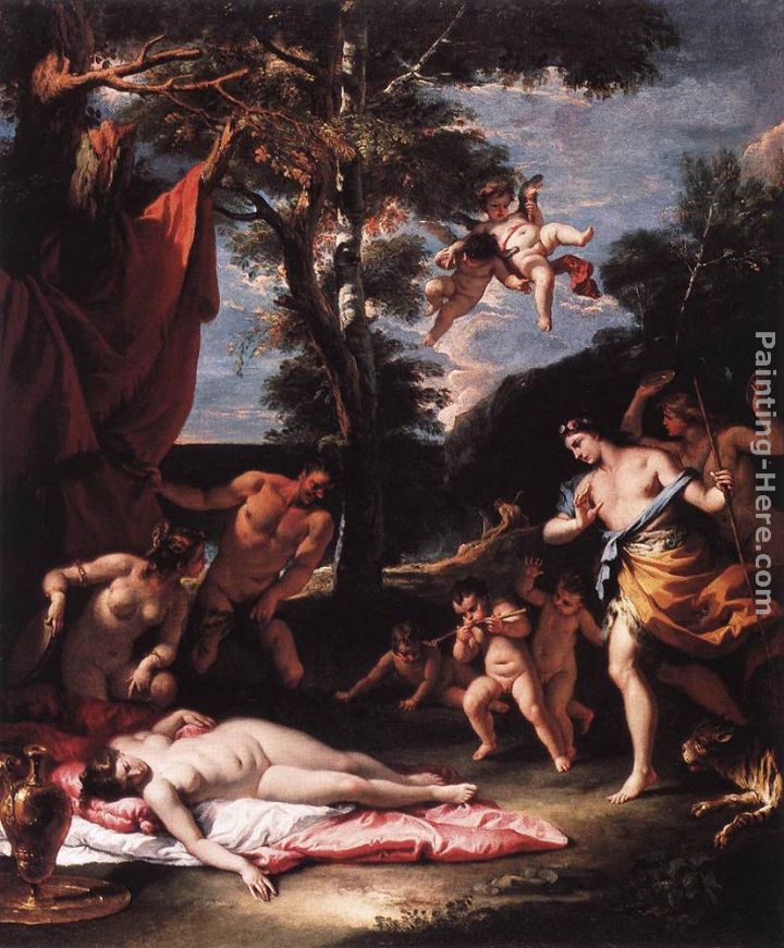 The Meeting of Bacchus and Ariadne painting - Sebastiano Ricci The Meeting of Bacchus and Ariadne art painting